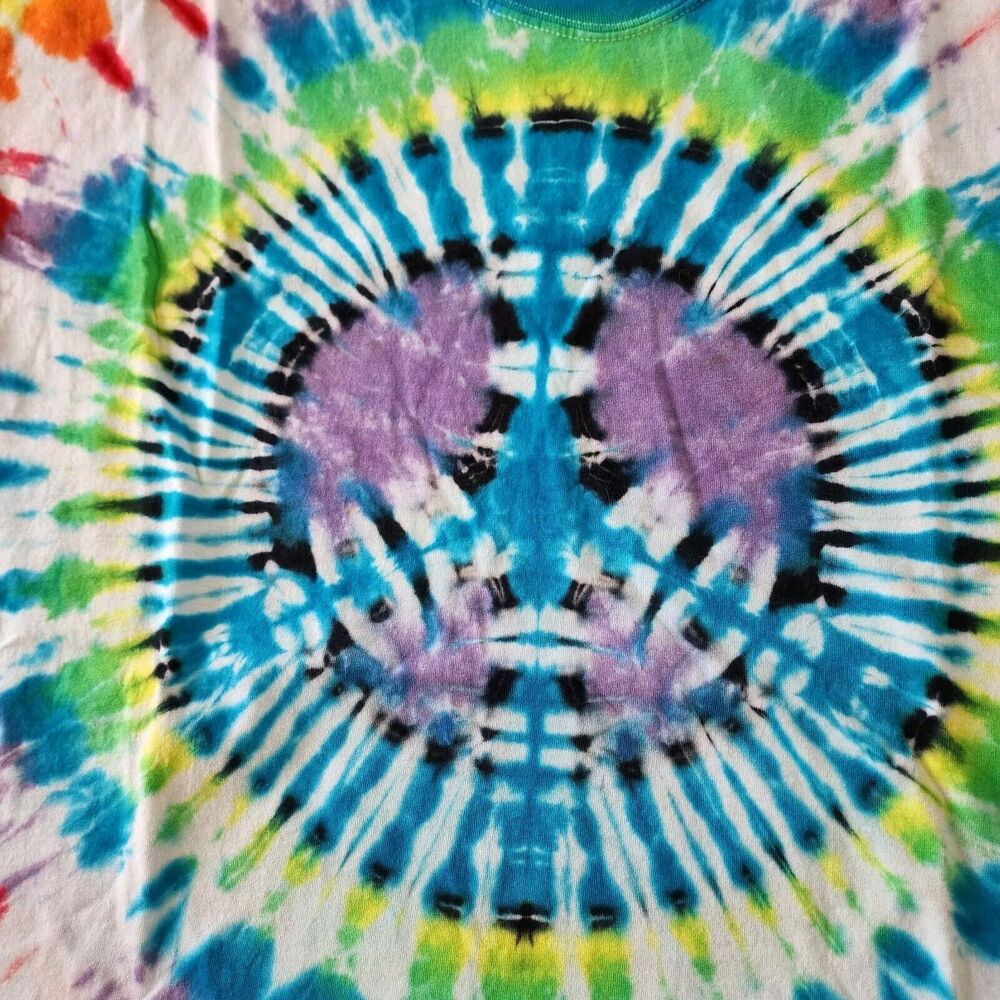 New w/out Tags Tie Dye 60s Vibe T-Shirt Gildon Unisex 3XL colorful peace symbol - Picture 9 of 15